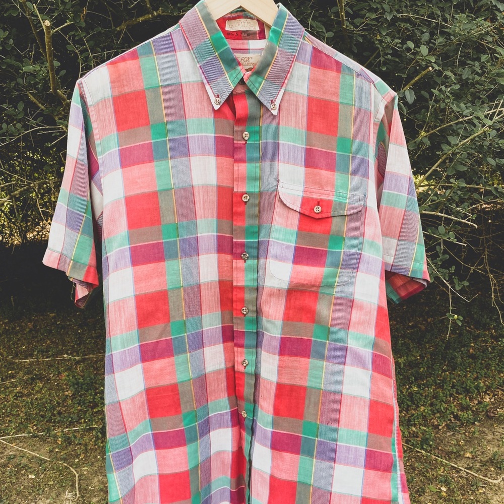 The Fox Collection Short Sleeve Casual Short Sleeve Button Down